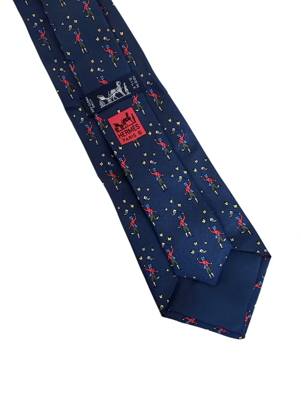 HERMÈS silk tie